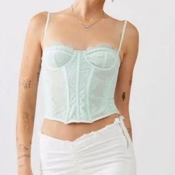 NWT Urban Outfitters Out From Under RARE Mint Modern Love Corset - Picture 1 of 7